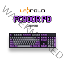 레오폴드 FC900R PD [그레이/퍼플] 기계식 키보드 영문자판, 적축