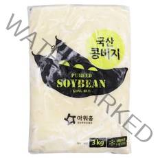[다만세푸드] 아워홈 국산 콩비지 3kg x 1 (1팩), 옵션2. 아워홈 국산 콩비지 3kg, 1개