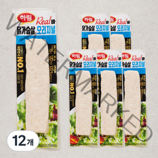 하림 리얼바 닭가슴살 오리지널, 80g, 12개
