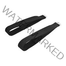 필라테스 스트랩 리포머 홈 초보자를 위한 더블 피트니스 필라테스 스트랩, 검은색, 나일론