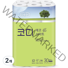 코디 3겹 에코 스마트 롤화장지 22m, 30롤, 2개