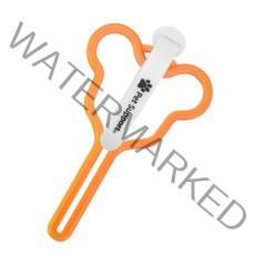 강아지 배변봉투걸이 배변봉지클립 배변봉지홀더 배변봉투클립 원형홀더 팬더클립 마우스고리 산책, 마우스, 오렌지