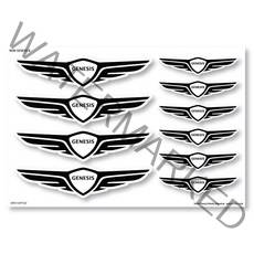 2022 NEW 제네시스 로고 스티커, NEW제네시스 B, 1개