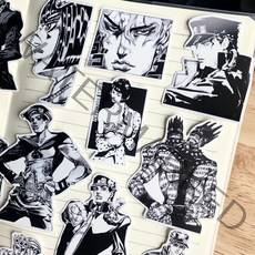 죠죠의 기묘한 모험 쿠죠 죠타로 히가시카타 죠스케 스티커 폰꾸 인스 다꾸 굿즈 48매, A 48장