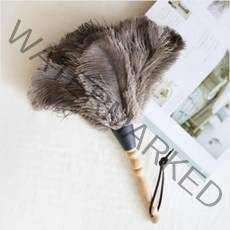 천연 타조털 먼지털이 집 먼지 청소, 양모먼지털이(XL)