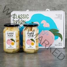 복숭아병조림 선물세트 백도 490x2병, 단품