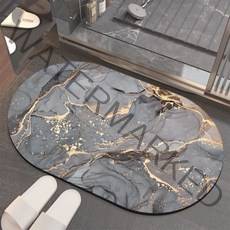 5s 슈퍼 흡수성 목욕 매트 빠른 건조 욕실 규조토 진흙 돌 패턴 미끄럼 방지 카펫 가정용 욕조 앞 현관 매트, 03 Stone grain 8, 60x90cm quick drying, 스톤 그레인 8