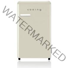 쿠잉전자 레트로 소형 미니냉장고, REF-S92C, 크림베이지