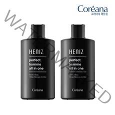 [주름개선/미백 이중 기능성]코리아나 퍼펙트 옴므 남자 올인원 로션, 2개, 200ml
