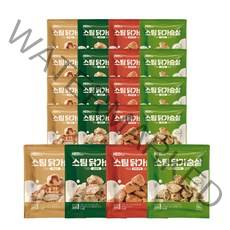 허닭 스팀 닭가슴살 4종 100g 혼합, 20팩