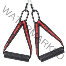 우레탄 헬스그립 케이블크로스 가슴운동 페이스풀 렛풀다운 시티드로우 헬스 손잡이 웨이트 그립, [U04]우레탄D그립[레드], 1개