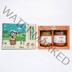 제주가 키운 과일청세트 2종 한라봉 천혜향 과일청 과일잼 손잡이 선물세트