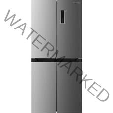 쿠잉 저소음 프리스탠딩 4도어 냉장고 방문설치, 메탈실버, MD340M