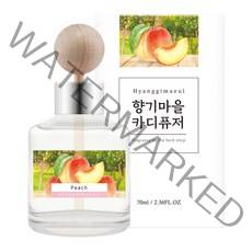 향기마을 카 디퓨저 70ml, 복숭아, 1개