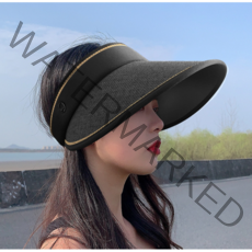 낌유스토어 접이식 밀짚 썬캡 모자