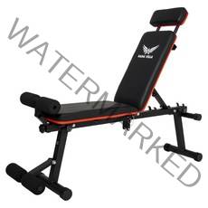프리미엄 각도조절 가정용 인클라인벤치 HA-0472, 레드 블랙