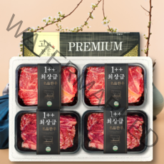 [구이용 투뿔 한우세트] 1++ 한우 선물세트 국내산 명품 소고기 선물용, 4) 1++ 한우선물세트 4호, 1개