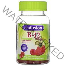비타퓨전 B-12 1000mcg 라즈베리 구미, 60정, 1개
