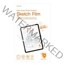 카라스 2020맥북프로13 MYDC2KH/A용 항균 종이질감 스케치 액정필름, 1개