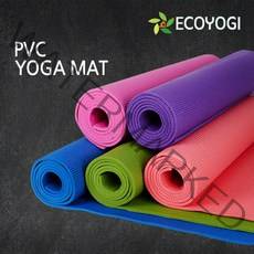 에코요기 PVC요가매트 4mm~8mm, 블랙
