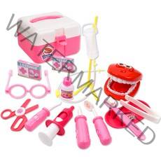 오즈토이 치카치카 치과놀이 가방 세트, 분홍