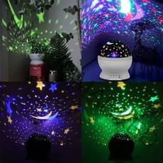 LED 스타라이트 무선 무드등 우주 별 달 파티 인테리어 조명 크리스마스 감성 무드등 USB 케이블 포함, 블랙