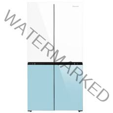 캐리어 클라윈드 피트인 파스텔 4도어 냉장고 436L 방문설치, 하프민트, KRNF436MPS1