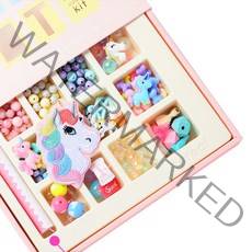 시리얼랜드 팔찌 만들기 비즈 DIY 키트, 유니콘, 1세트