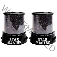 디자인에버 밀키웨이 무드램프 2개, 블랙