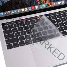 플럭스 뉴 맥북 프로 13 터치바 A1706 & A1989 & A2159 투명 TPU 키스킨, 1개