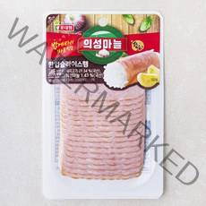 롯데햄 의성마늘 슬라이스햄, 90g, 1개