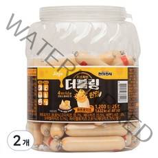 진주햄 천하장사 더블링 한입 콰트로치즈 소시지, 1200g, 2개