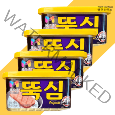 목우촌 뚝심 5개 10개 맛있는 햄 통조림 캔, 목우촌 뚝심 200g 5개