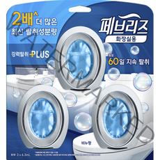 페브리즈 비치형 플러스 화장실용 상쾌한 비누향 3p, 6.3ml, 1개