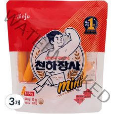 진주햄 천하장사 오리지날 미니 소시지, 400g, 3개