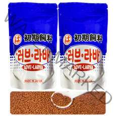 2개입 X 구피 사료 러브라바 4호 부드러운 열대어 먹이 기호성 좋은 양어장사료 구피 밥