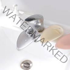 나뭇잎 수도꼭지 수전 연장 홀더, 베이지, 1개