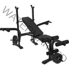 코끼리스포츠 레그익스텐션 접이식 각도조절 벤치프레스 EXA-1417, 블랙