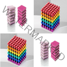 네오 연결 자석큐브 3mm 5mm 216개 집콕놀이 놀거리 버키볼 매직 마그넷 구슬블럭 게임 어른이장난감, 5mm니켈