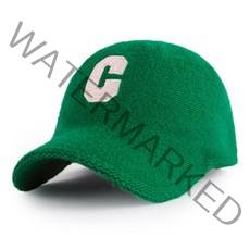 라핑 울 소재 니트 캡 모자 겨울 C 자수 야구모자